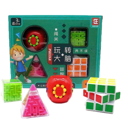 Набор классических головоломок 4 штуки Junfa 460000022 в ассортименте